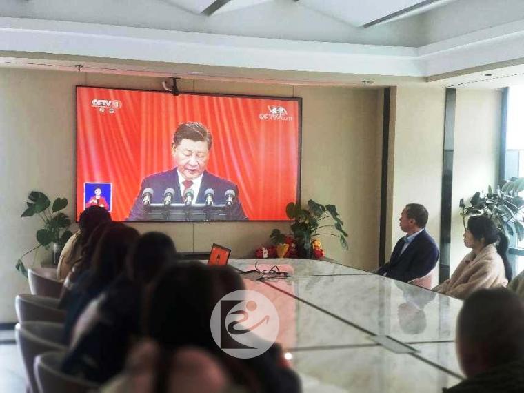 昆明旭坤组织党员及员工收听收看党的二十大开幕实况03.jpg